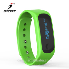 Relógio com pedômetro com pulseira de fitness e rastreador de fitness personalizado